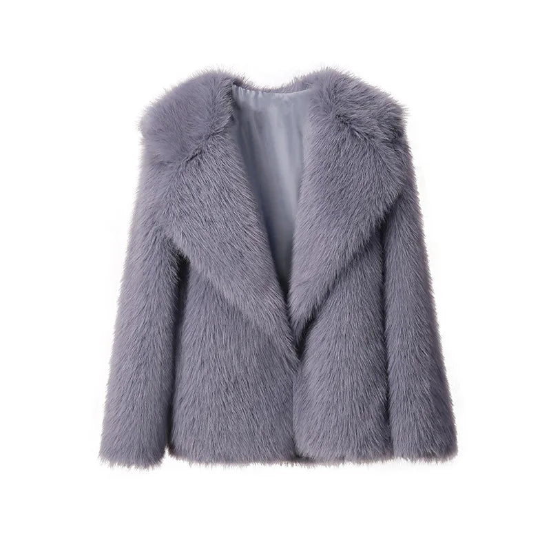 Helvano | Flauschiger Kunstfell-Wintermantel für Damen