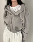 Helvano | Sweatjacke mit Reissverschluss für Damen