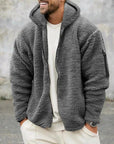Helvano | Herren Fleecejacke mit Kapuze