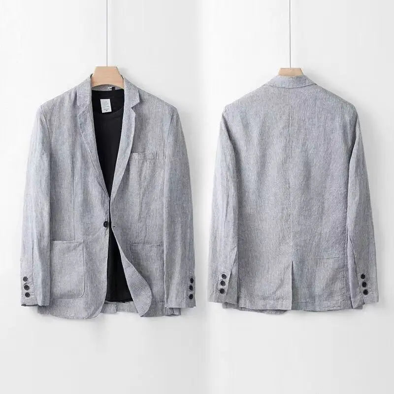 Helvano | Herren Leinen-Set mit Hemd und Hose
