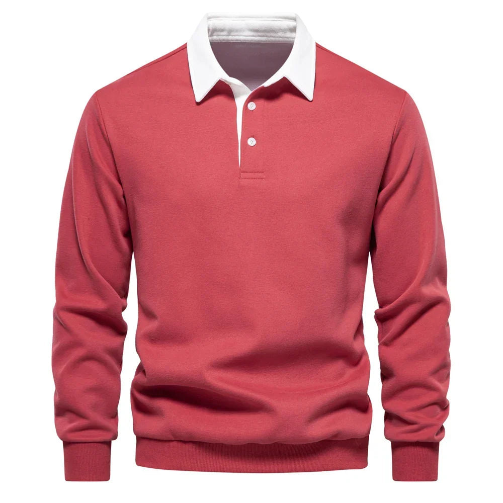 Helvano | Poloshirt-Sweatshirt für Herren