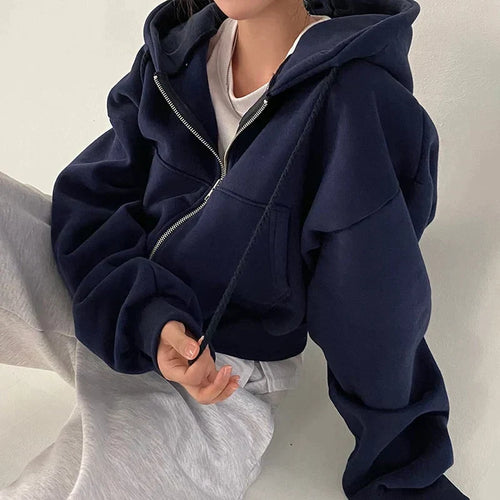 Helvano | Sweatjacke mit Reissverschluss für Damen