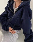 Helvano | Sweatjacke mit Reissverschluss für Damen