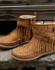 Helvano | Stiefeletten mit Fransen und Nieten für Damen