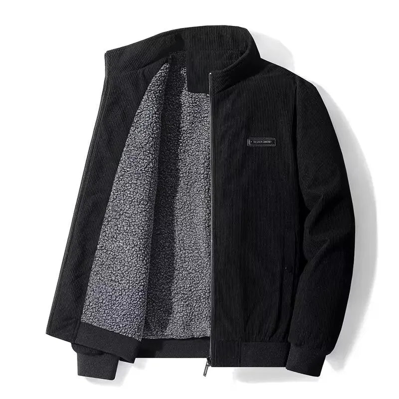 Helvano | Cordhemdjacke mit Fleecefutter für Herren