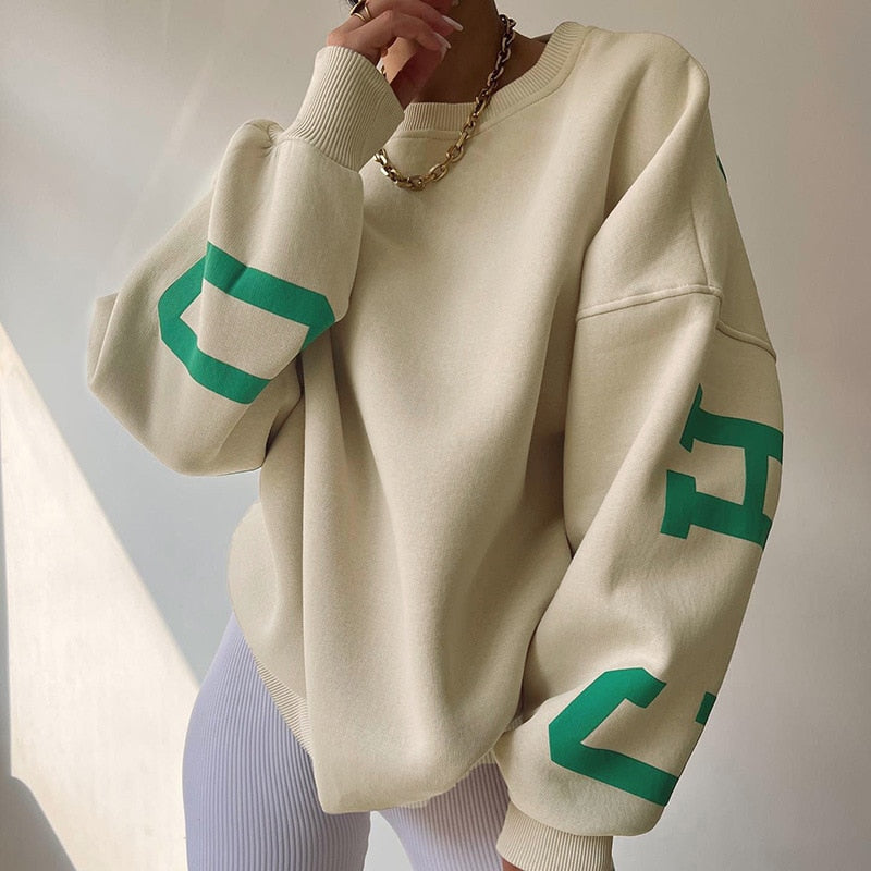 Helvano | Damen Kapuzenpullover mit Rundhals