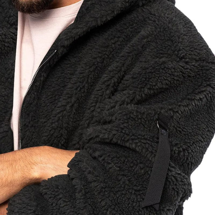 Helvano | Herren Fleecejacke mit Kapuze
