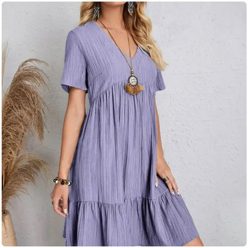 Helvano | Kurzarm-Sommerkleid für Damen
