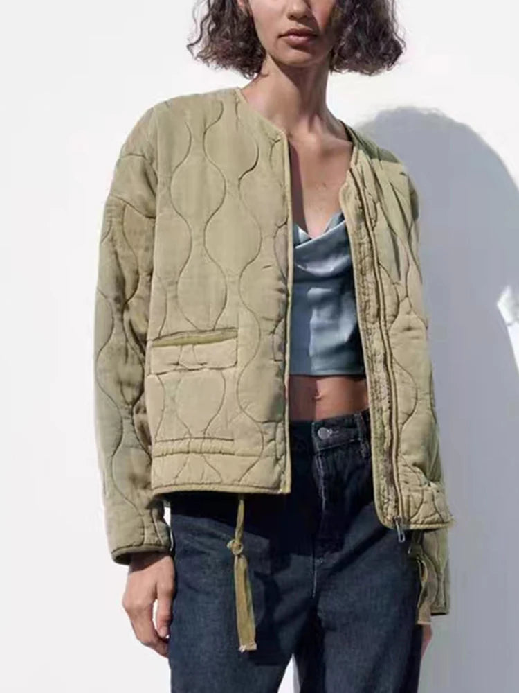 Helvano | Oversized Gesteppte Damenjacke in Schwarz