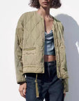 Helvano | Oversized Gesteppte Damenjacke in Schwarz