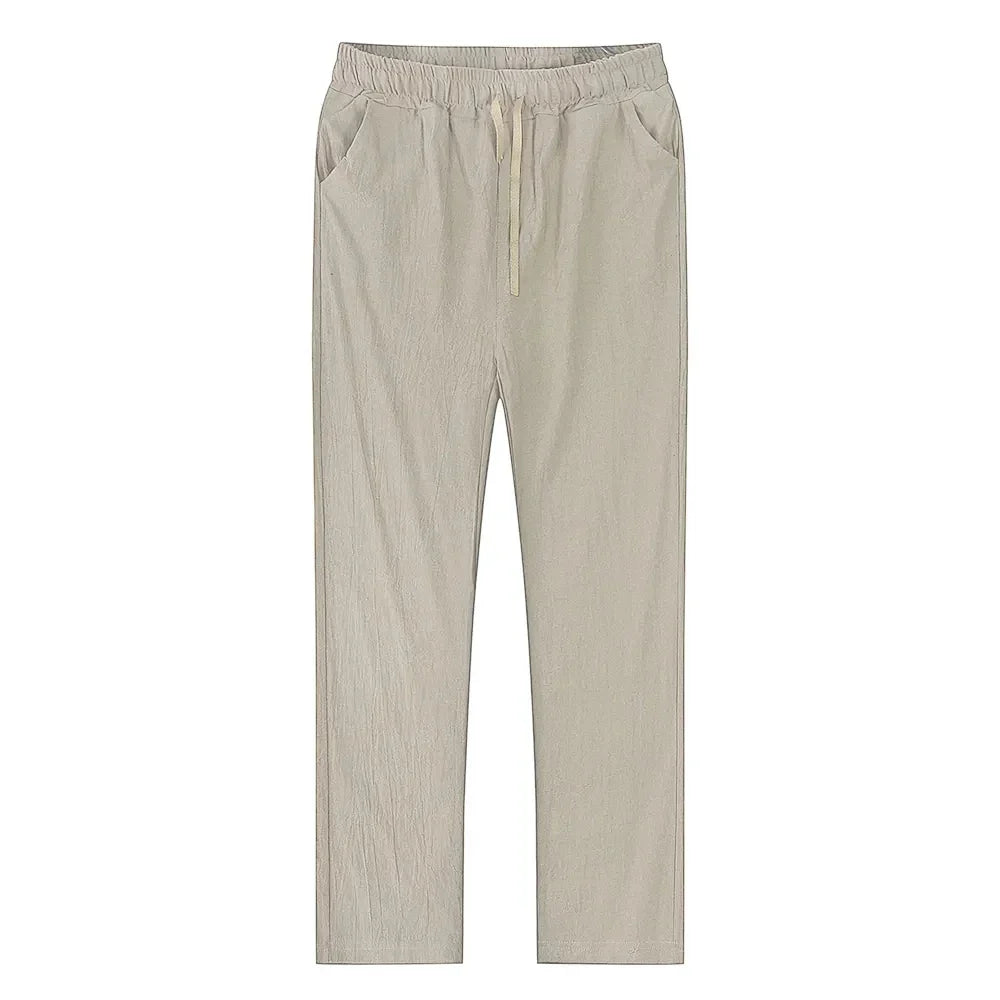 Helvano | Leinenhose für Herren mit Tunnelzug