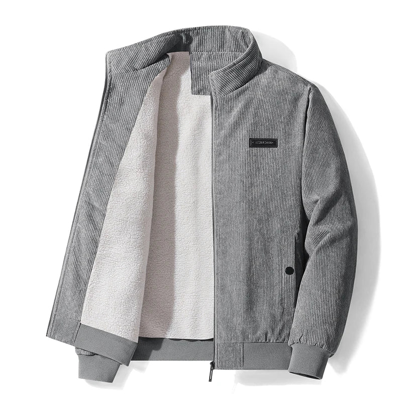 Helvano | Cord-Fleecejacke für Herren