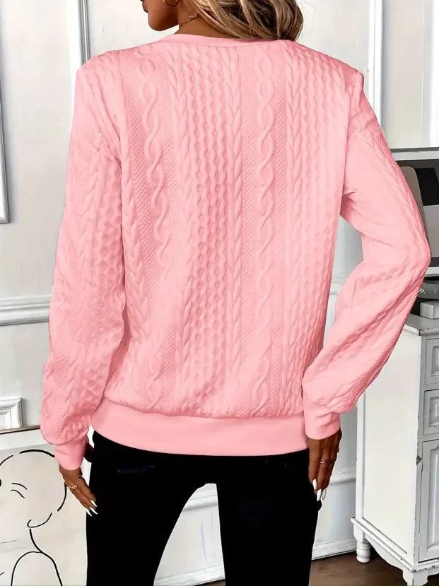 Helvano | Strukturierte Zip-Sweatjacke für Damen