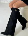 Helvano | Kniehohe Stiefel für Damen in Schwarz