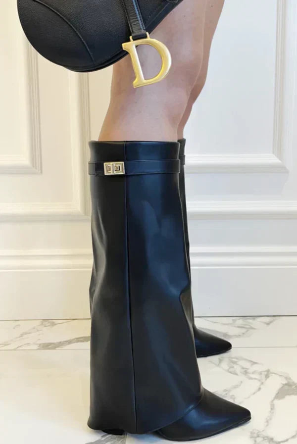 Helvano | Kniehohe Stiefel für Damen in Schwarz