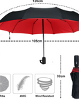 Helvano | Sturmfester Regenschirm