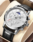 Helvano | Klassische Herrenuhr mit Lederarmband