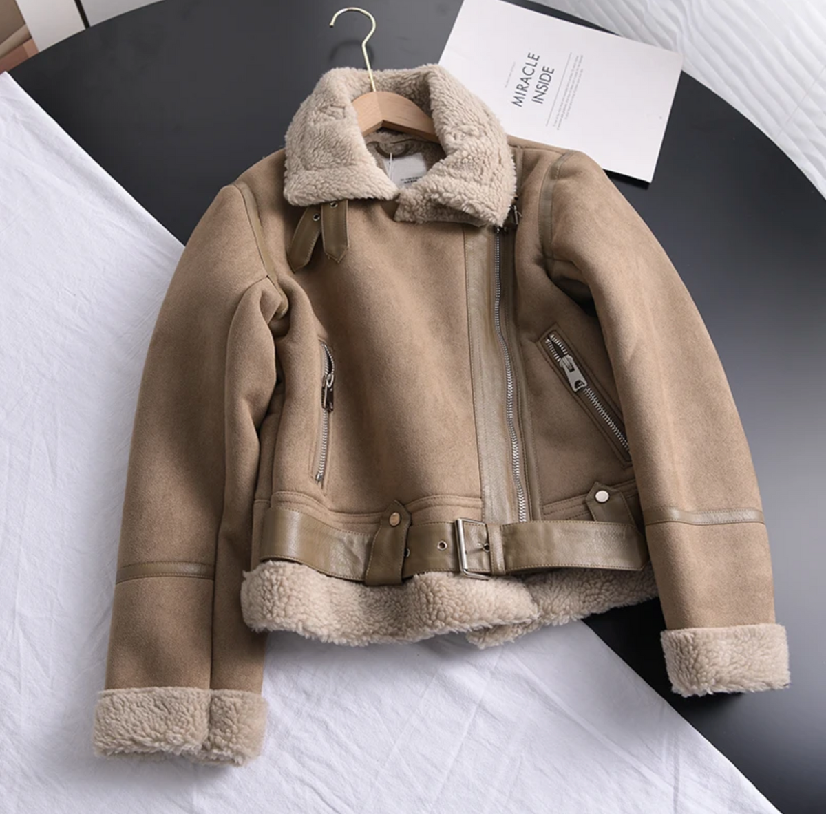 Helvano | Sherpa-Fleece-Bomberjacke für Damen