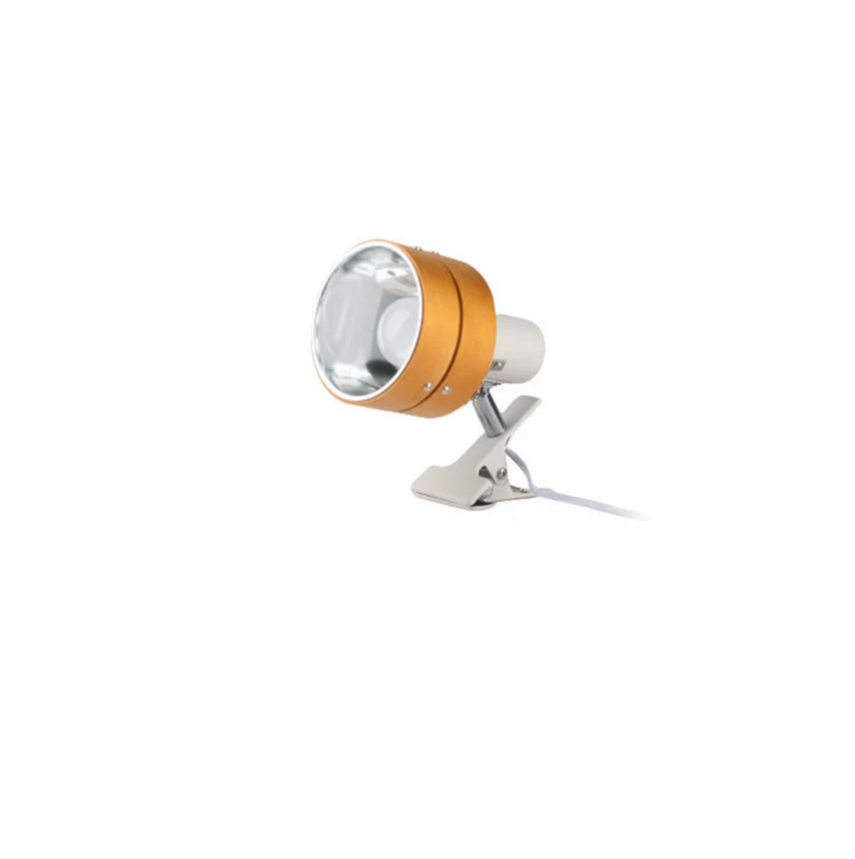 Helvano | Retro Schreibtischlampe mit Klemme aus Holz und Metall
