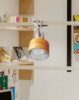 Helvano | Retro Schreibtischlampe mit Klemme aus Holz und Metall