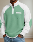 Helvano | Strickpullover mit Half-Zip für Herren