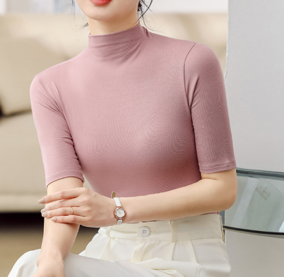 Helvano | Ultradünner nahtloser Rollkragenpullover für Damen