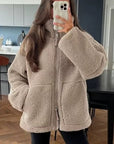 Helvano | Damen Jacke in Lammwoll-Optik
