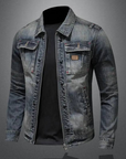 Helvano | Zip-Jeansjacke für Herren