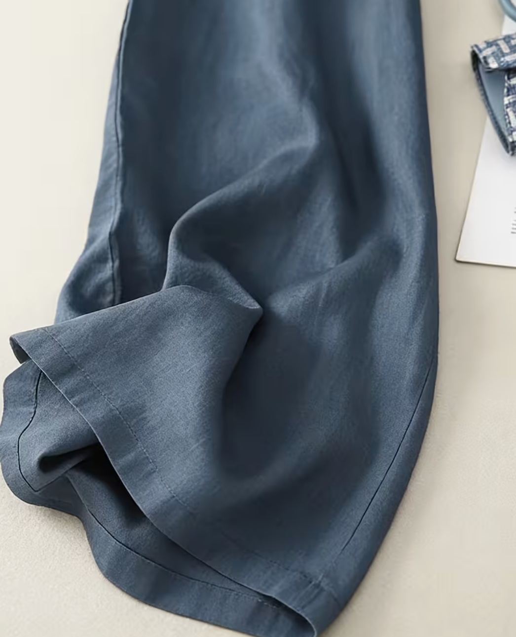 Helvano | Weite Leinenhose für Damen