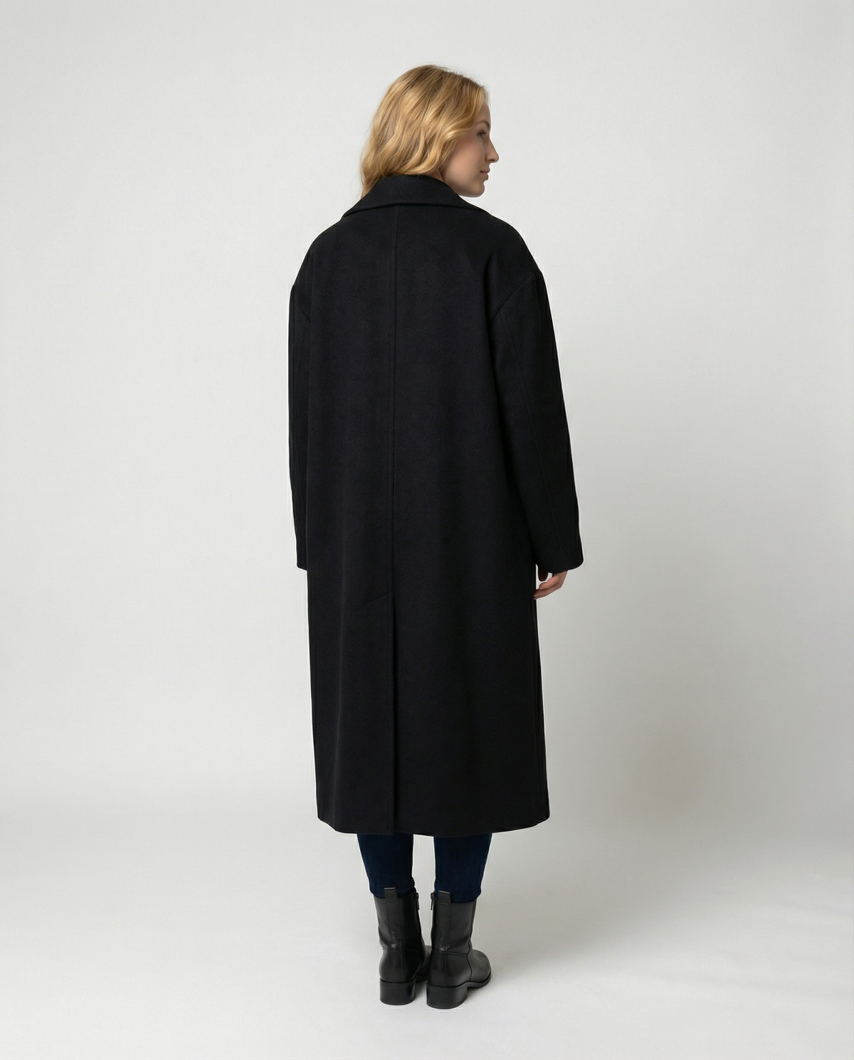 Helvano | Oversized Wollmantel mit Taschen für Damen