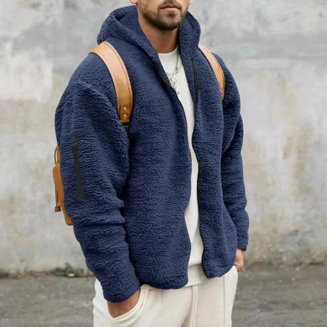 Helvano | Schwere Fleecejacke für Damen in Marineblau