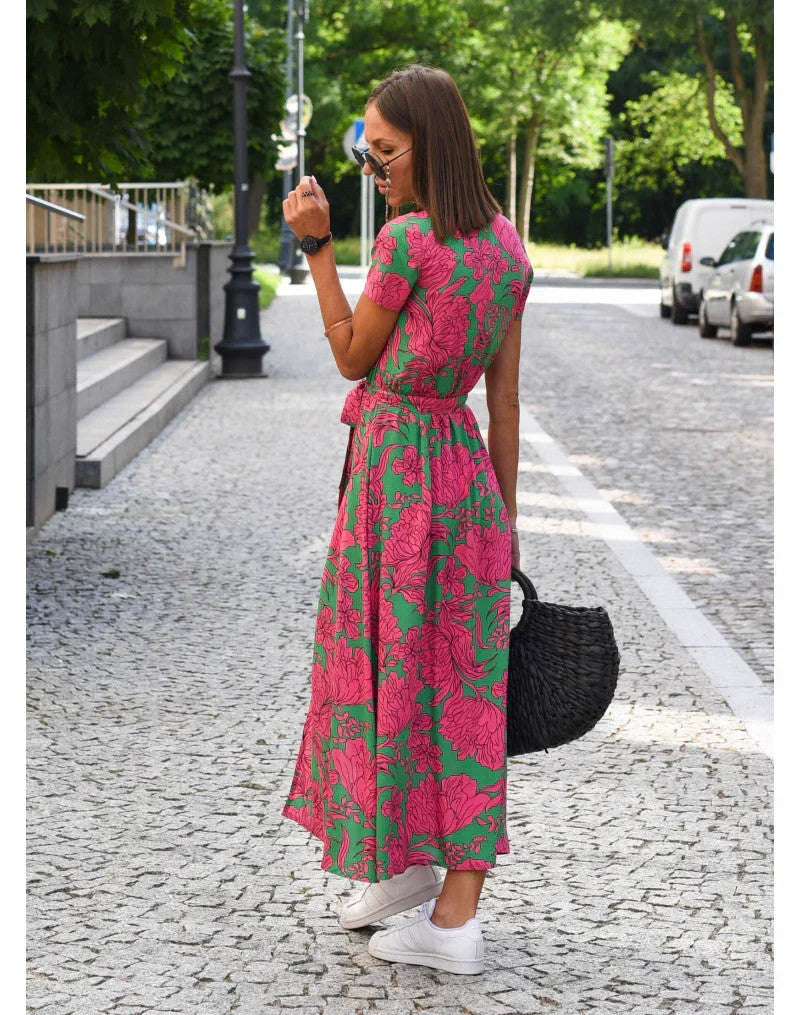 Helvano | Elegantes Damenkleid mit V-Ausschnitt