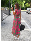 Helvano | Elegantes Damenkleid mit V-Ausschnitt