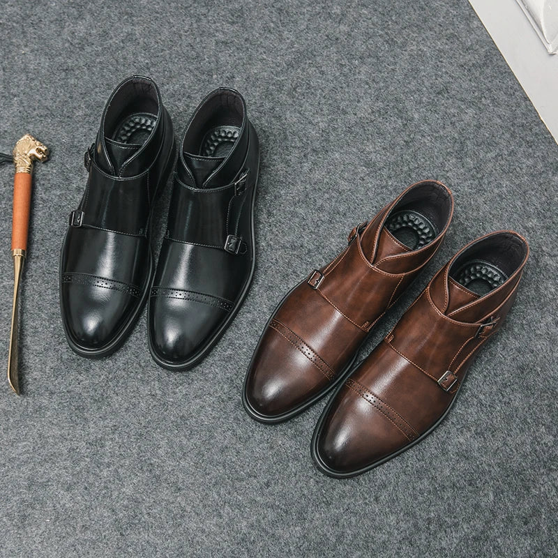 Helvano | Herren-Stiefel mit Doppelschnalle