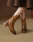 Helvano | Damen Stiefeletten mit Blockabsatz