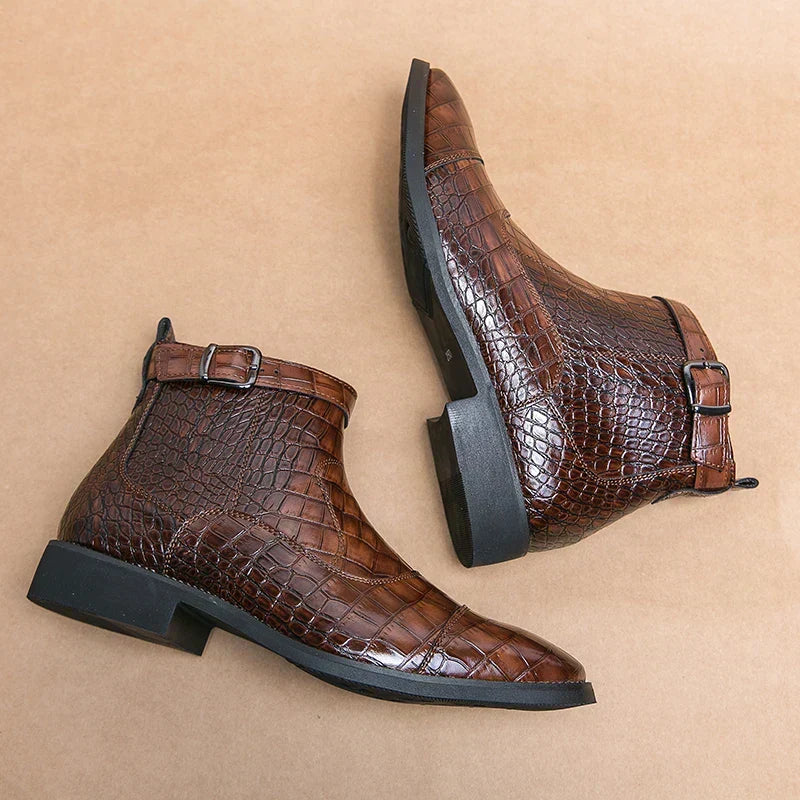 Helvano | Herren Chelsea Boots mit Schnalle