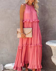 Helvano | Maxikleid mit Volants für Damen