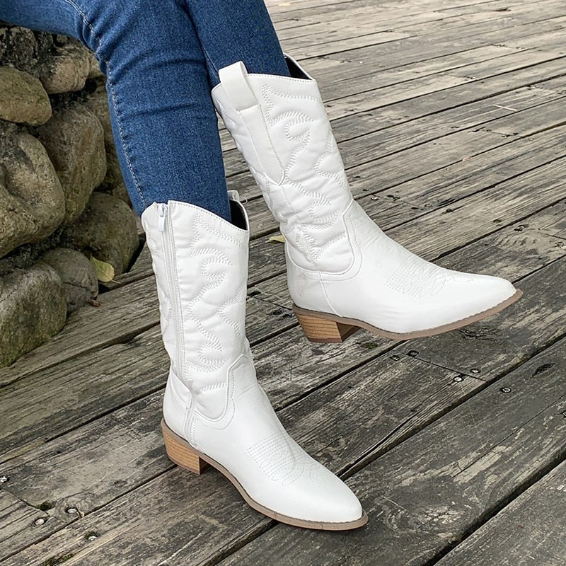 Helvano | Retro Western Cowboystiefel für Damen