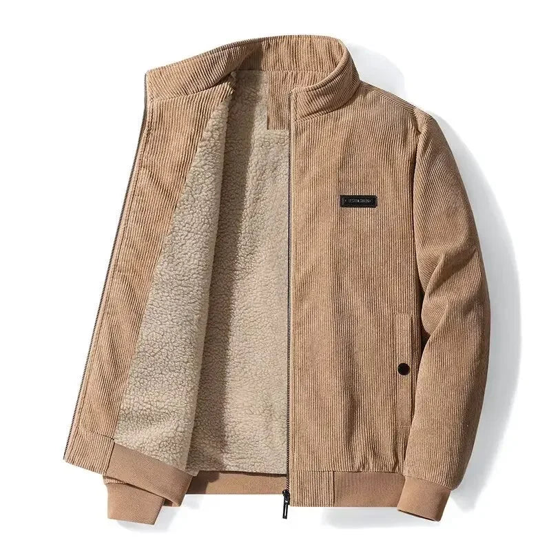 Helvano | Cordhemdjacke mit Fleecefutter für Herren