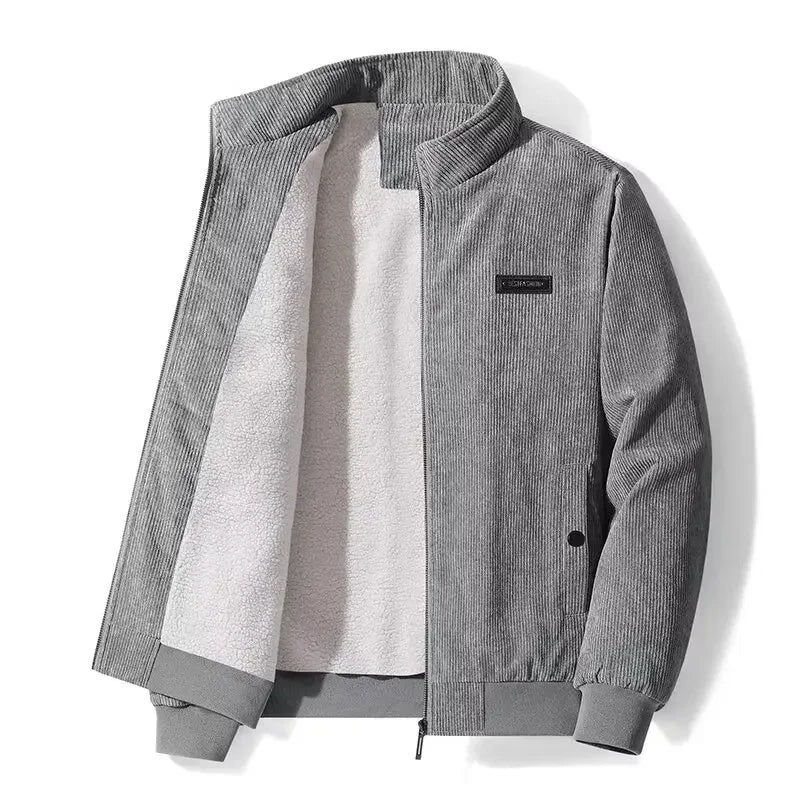 Helvano | Cordhemdjacke mit Fleecefutter für Herren