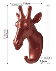 Helvano | Tier-Wandhaken aus Resin für Deko & Ordnung