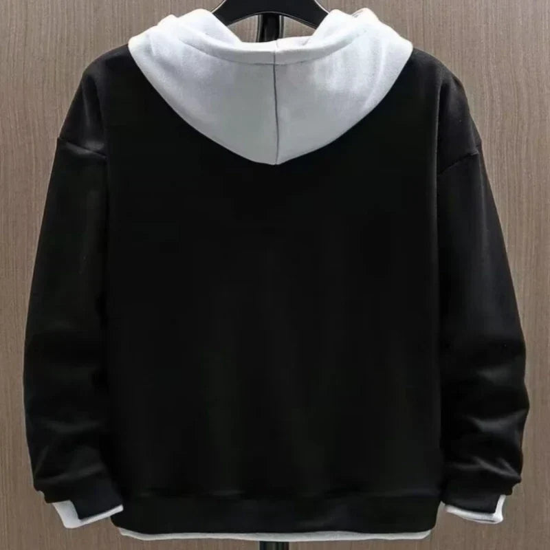 Helvano | Herren Hoodie in Lagenoptik mit Kapuze
