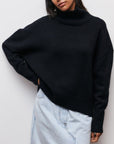 Helvano | Gestrickter Rollkragenpullover für Damen