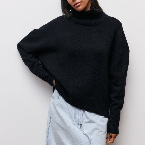 Helvano | Damen Rollkragenpullover aus Strick