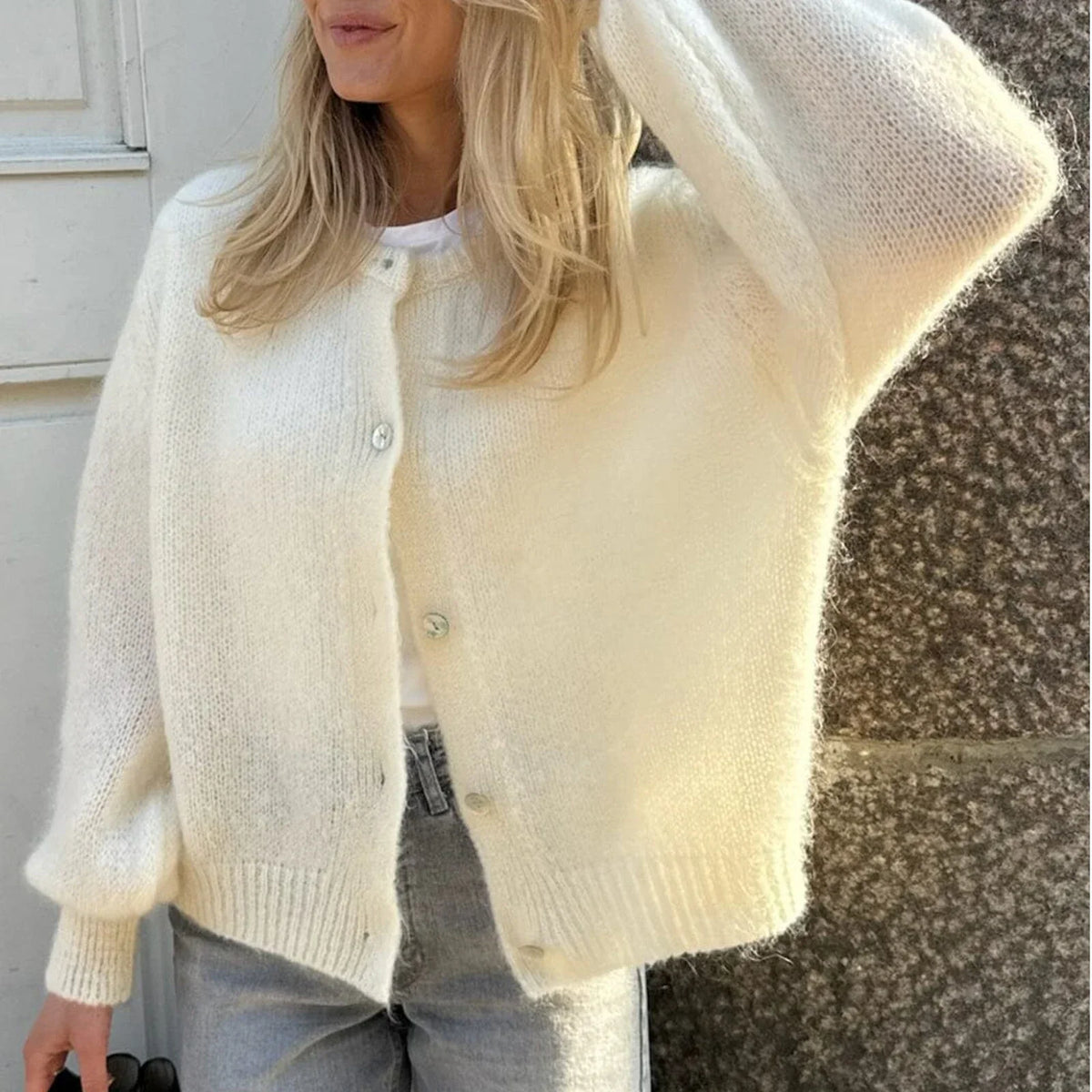 Helvano | Langarm Strickcardigan für Damen
