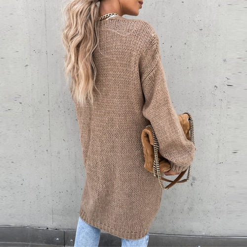 Helvano | Lange Strickjacke für Damen