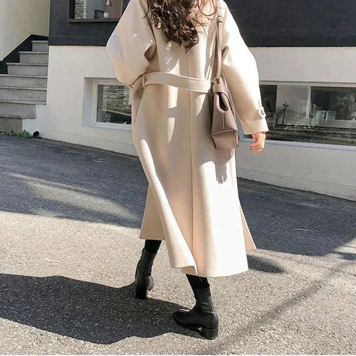 Helvano | Lange Damenjacke in Beige