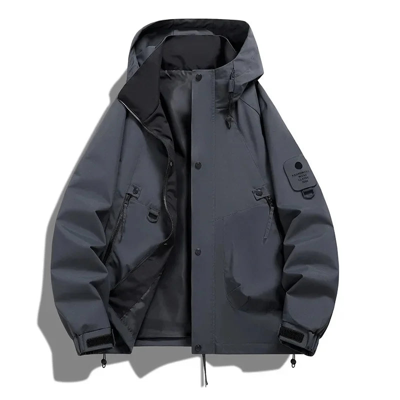 Helvano | Damen Windbreaker mit Kapuze und Stehkragen