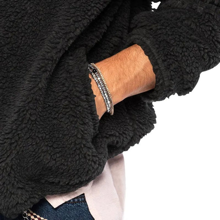 Helvano | Herren Fleecejacke mit Kapuze