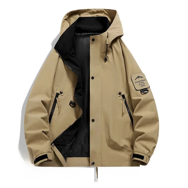 Helvano | Damen Windbreaker mit Kapuze und Stehkragen